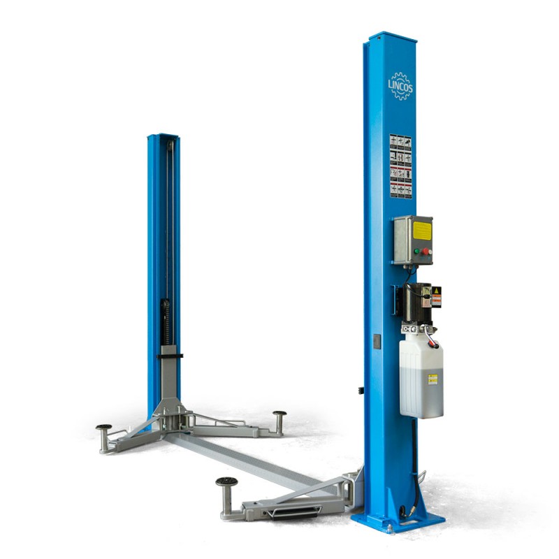 Lincos elektro-hidraulikus kétoszlopos csápos emelő 4T 230V